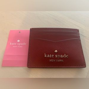 NWT Kate spade leather small card case